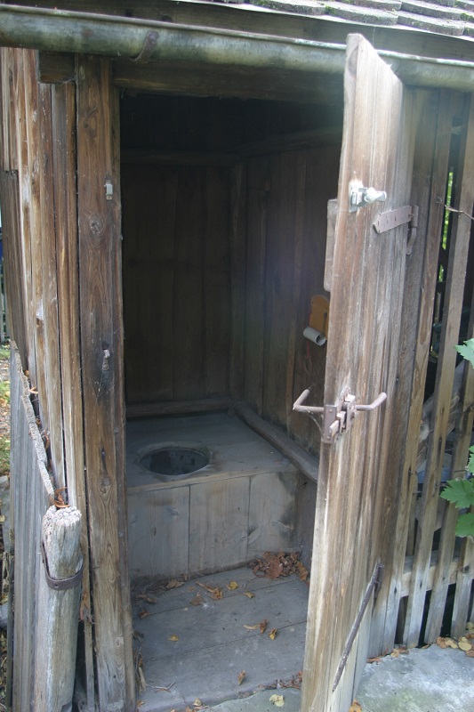 outhouse at birthday party